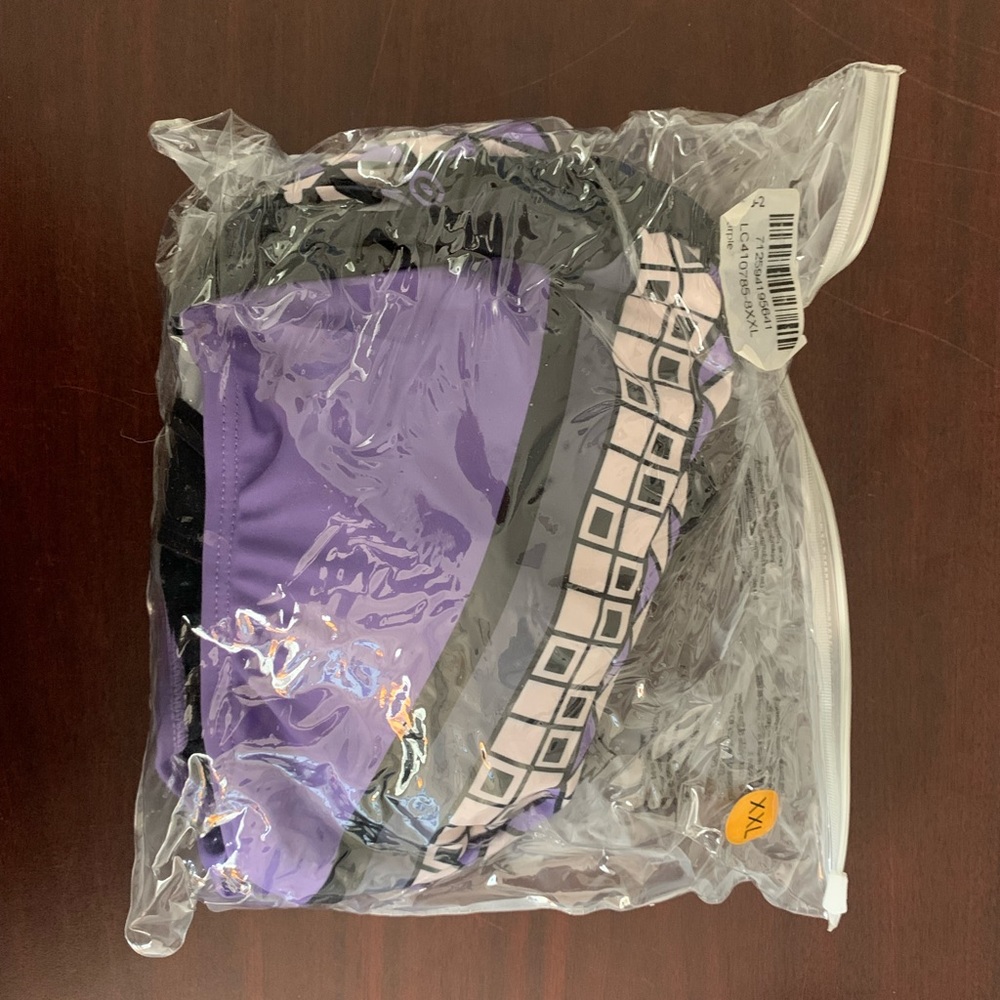 Purple bathing suit size 2xl new In package - Picture 4 of 5